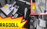 Ragdoll Physics Push: 3D Simulation