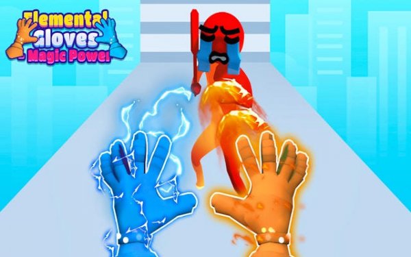 Elemental Combat Gauntlets: Arcade Action