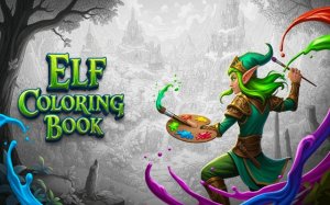 Elf Coloring Book: Magical Art & Creativity