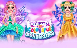 Princess In Colourful Wonderland: Fairy Dress Up & Makeover Game