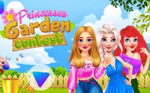 Princesses Garden Contest: Decoration & Cleanup Puzzle Game