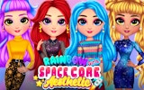 Rainbow Girls Space Core Aesthetic Dress Up Game