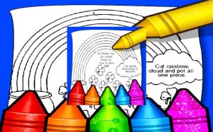 Rainbow With Pot Of Gold Coloring Pages Online Game