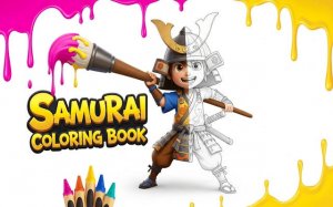 Samurai Coloring Book & Drawing App